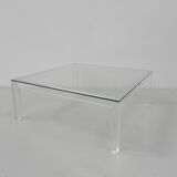 Vintage coffee table on perspex legs