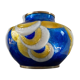 Azar Laguionie modernist art deco vase in Limoges enamels
