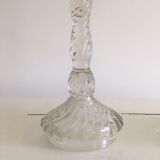 Pair of glass candlesticks