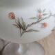 Vintage opaline glass footed bonbonnière