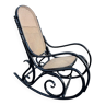 black cane rocking chair