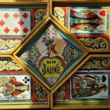 Game dwarf yellow box wood deco chromo 1921