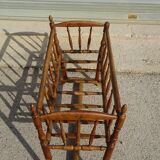 Solid walnut baby cot