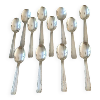 12 art deco teaspoons