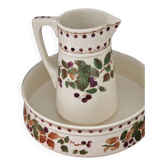 Bassine et broc de toilette