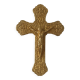 Crucifix in gold metal collection antique religious object decoration country baroque cross