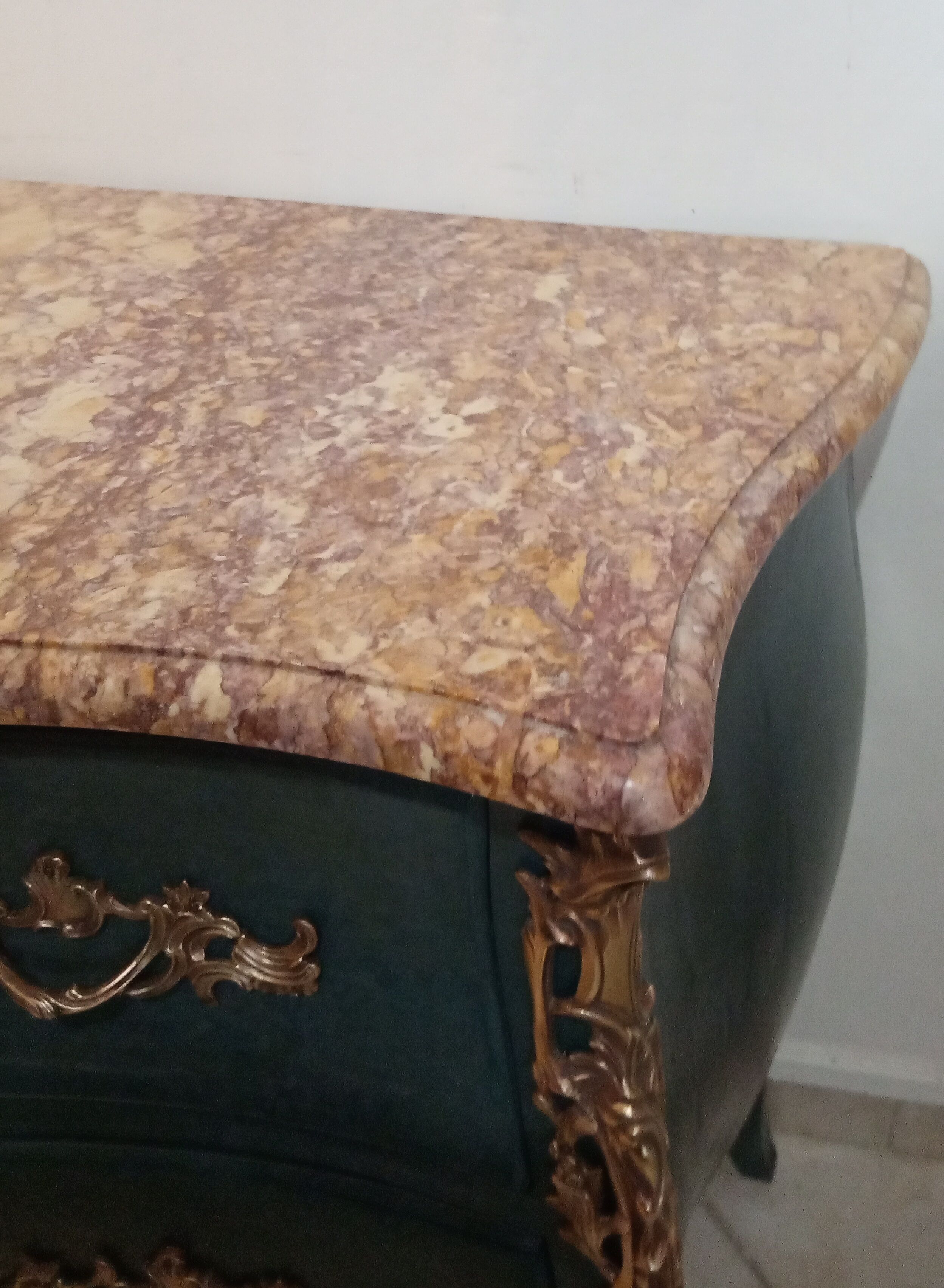 Louis XV curved dresser 2 drawers