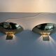 Pair of brass wall sconces from the mid-century by SCE, 1960s, France.