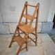 Chaise escabeau ancienne