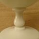 Vase in white opaline shape medici vintage 80's