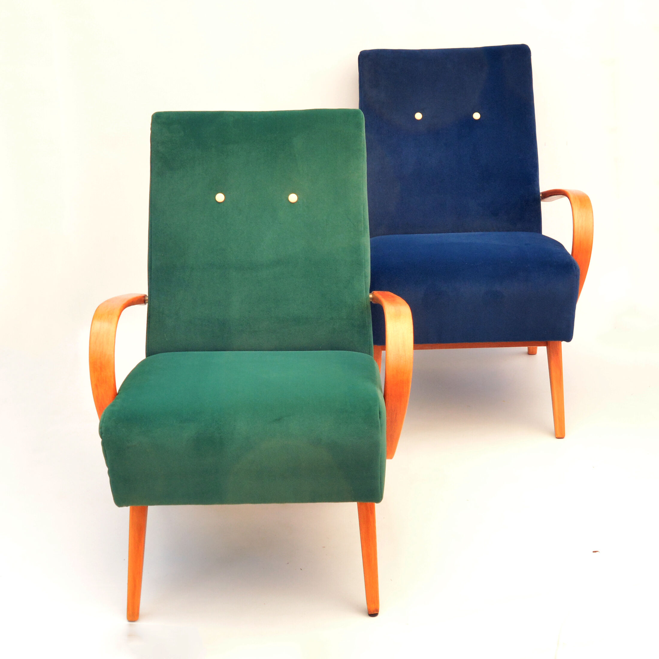 Pair of armchairs, designed by J. Smídek TON, Czechoslovakia, 1960s