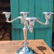 English silver candelabra candlestick