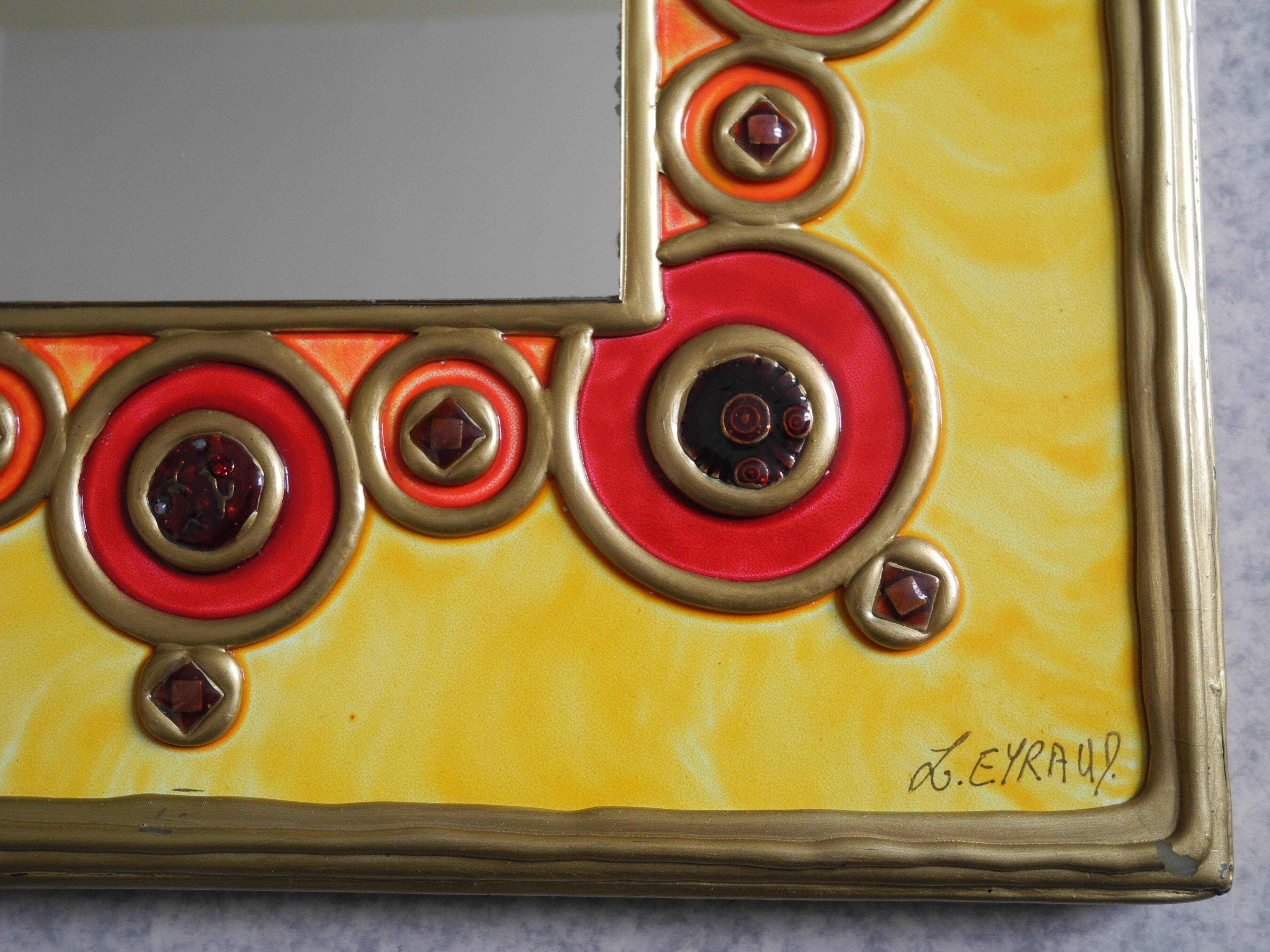 Lydie Eyraud resin mirror vintage decor French mirror design art
