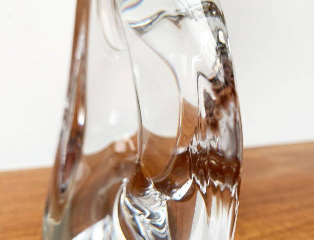 French glass table lamp from the mid-century by Daum, 1960s.