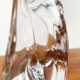 French glass table lamp from the mid-century by Daum, 1960s.