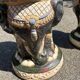 Pair of elephant statues / plant stands for garden / vintage