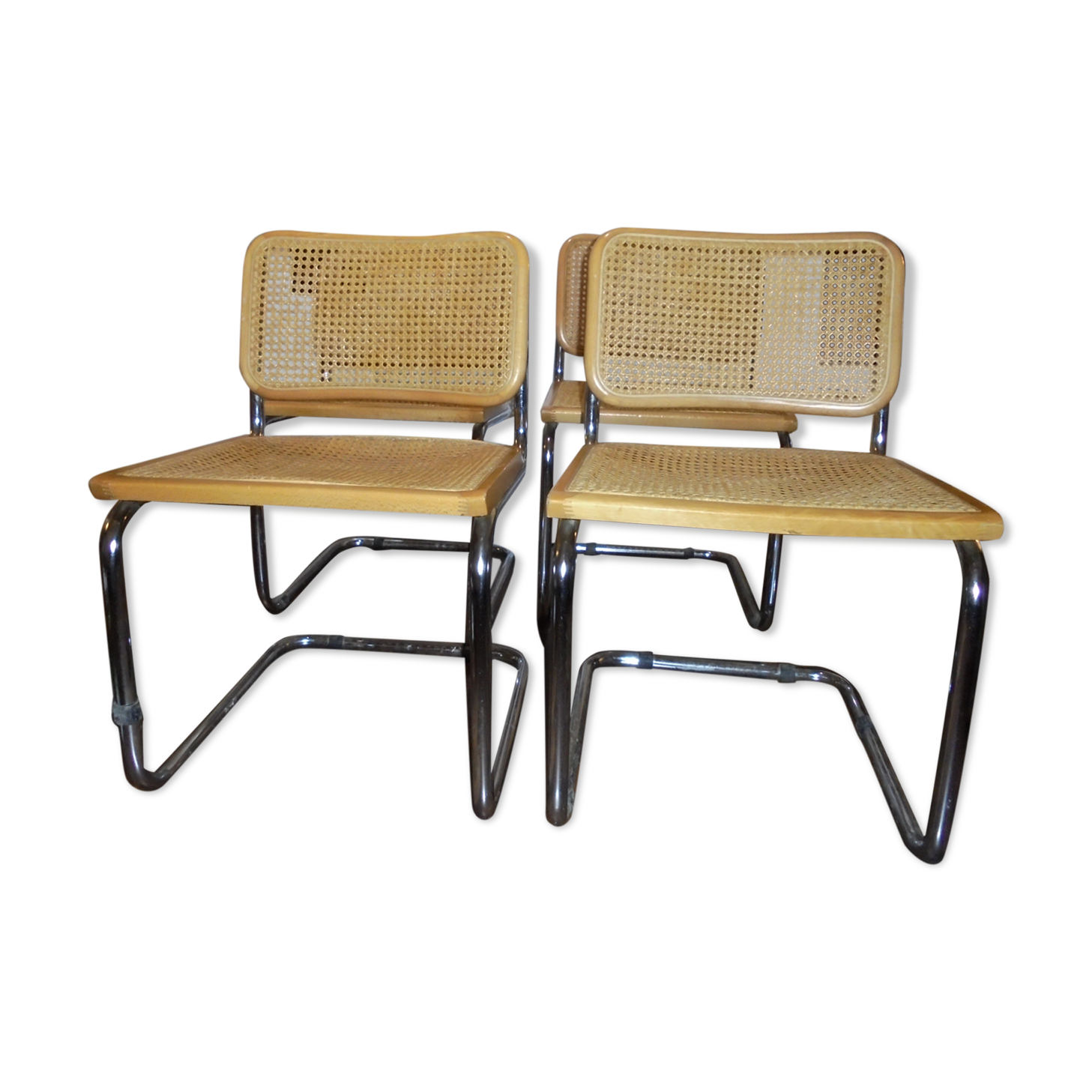 4 chairs Marcel Breuer B32 circa 1980