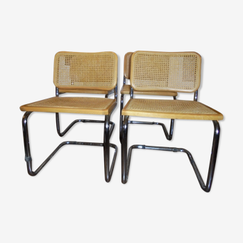 4 chairs Marcel Breuer B32 circa 1980