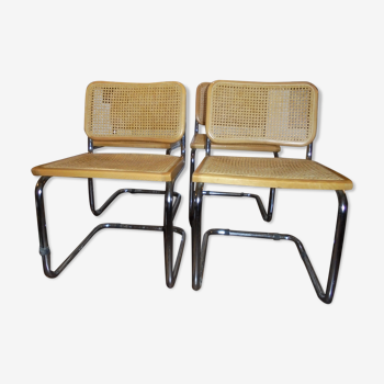 4 chaises Marcel Breuer B32 vers 1980