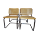 4 chairs Marcel Breuer B32 circa 1980