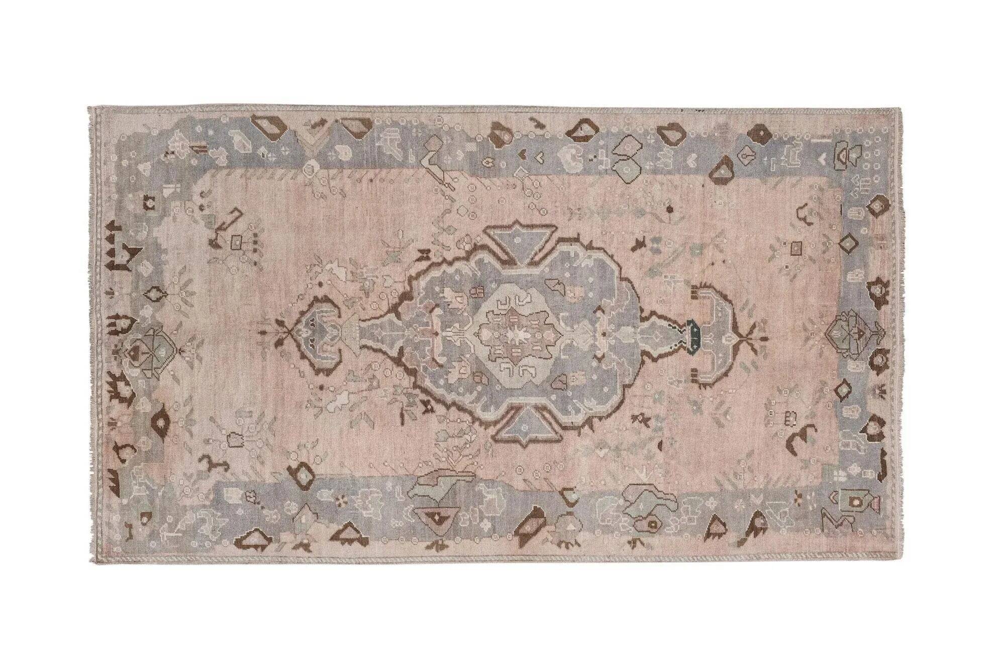 Vintage Turkish handmade rug 155x253 cm