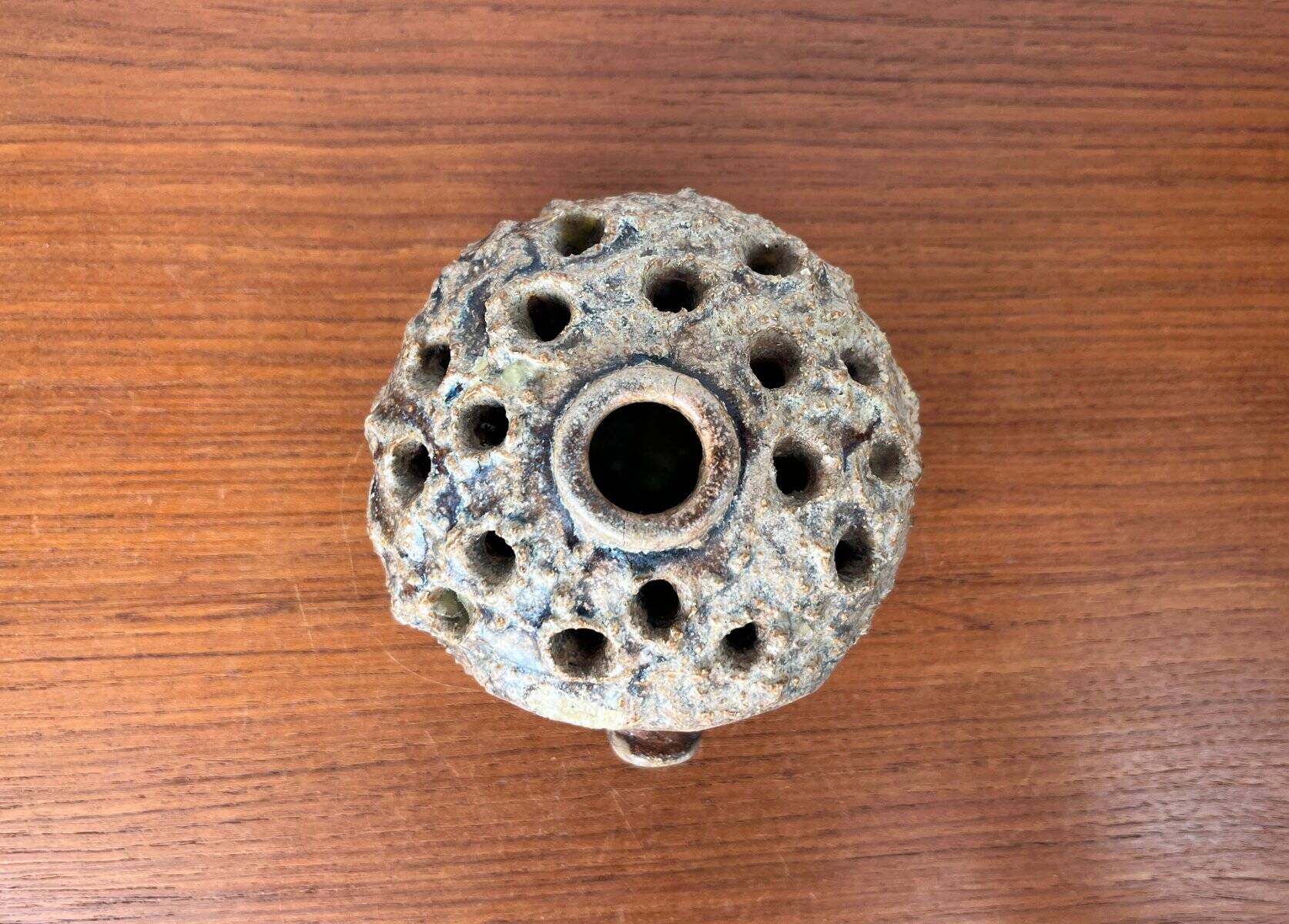Mid-Century Modern Danish Studio Pottery Hedgehog Candleholder from Sejer Keramik, 1960s