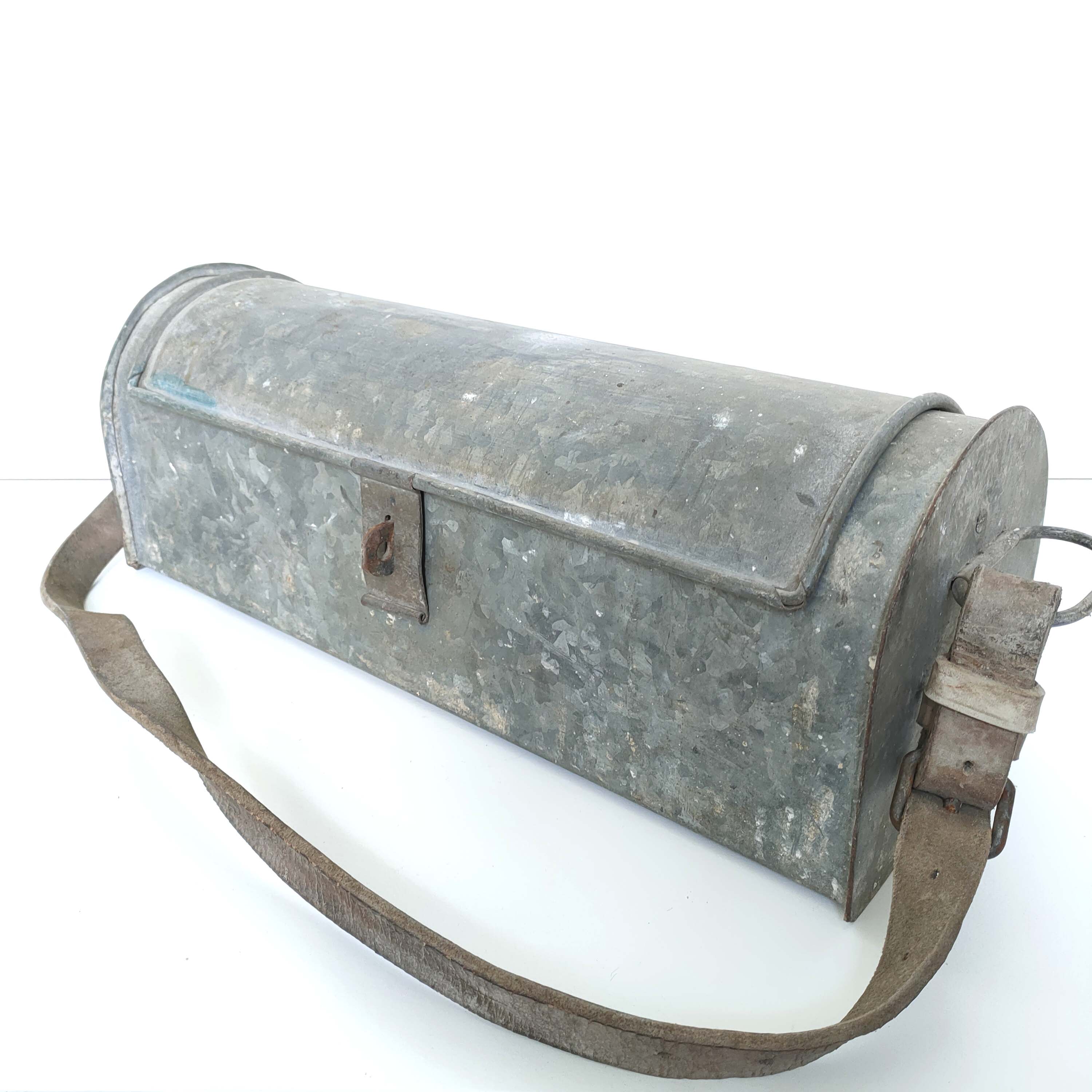 Old zinc plumber toolbox