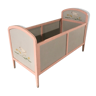 50s painted wood child bed