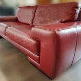 Red Leather Sofa