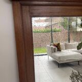 Old wood mirror and decor