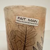 Vase rouleau herbier meilleur ouvrier de France 1970