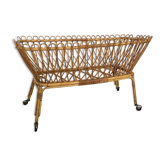 Vintage rattan cot