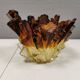 Glass bowl designed by Pertti Santalahti for Humppila Glas Finland 1960-170s.