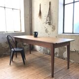 Farm table in raw wood