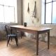 Table de ferme en bois brut