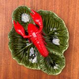 Vintage Italian lobster-shaped pottery sculpture.