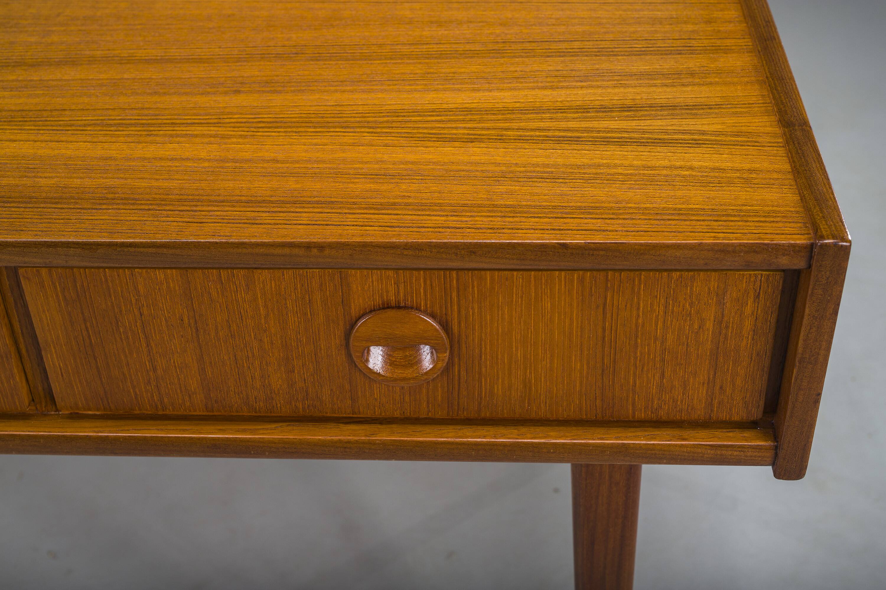 Mid-Century Teak Desk attributed to Bartels Works, 1960s