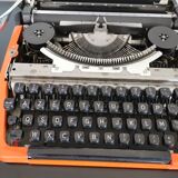Machine à écrire Vintage Brother 210 orange