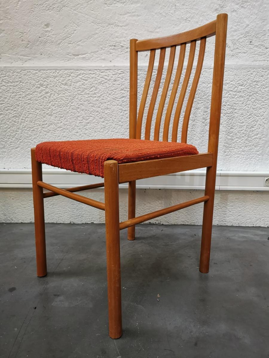 Lot de 4 chaises vintage République Tchèque 1960