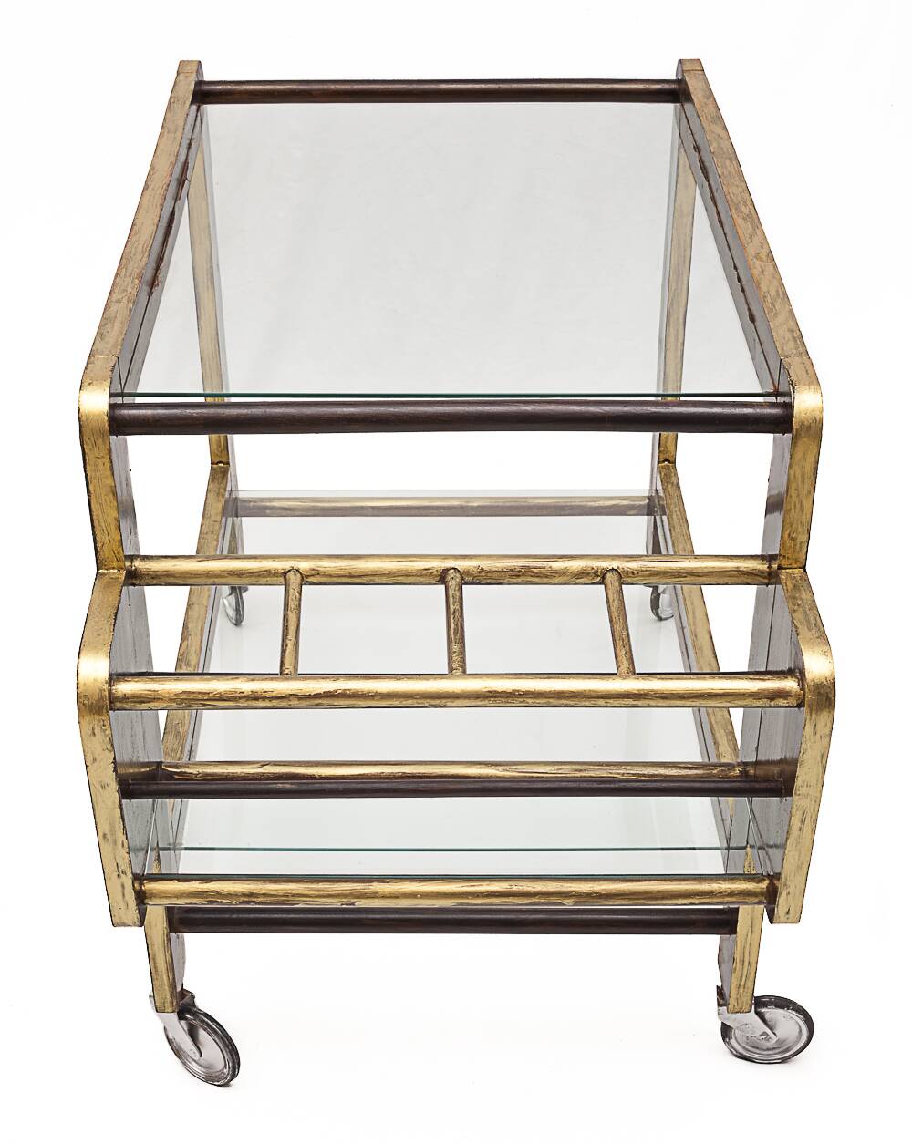 Vintage trolley on wheels