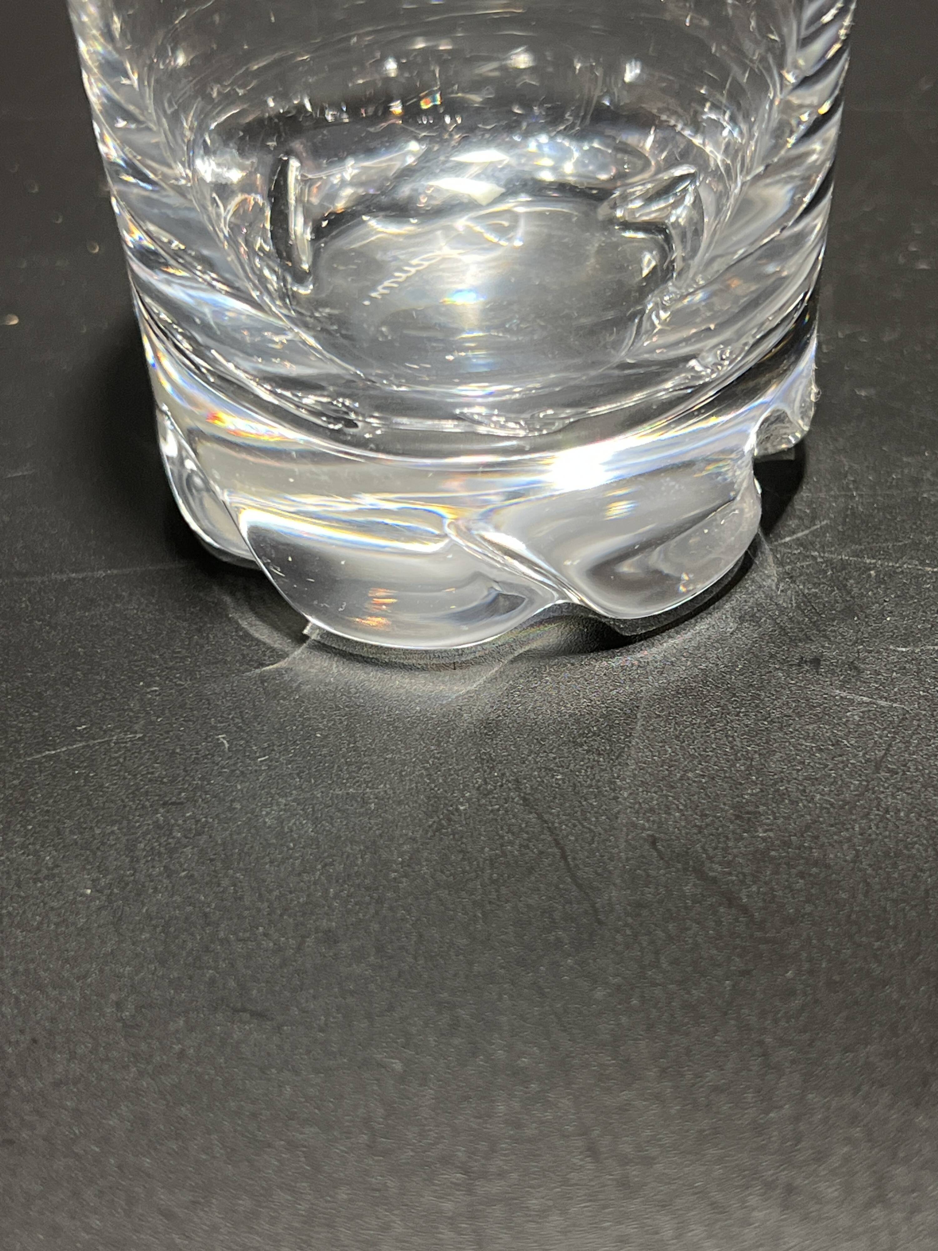 Box of eight cocktail glasses from the Daum brand