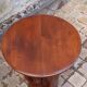 1930 Art Deco pedestal table in solid walnut