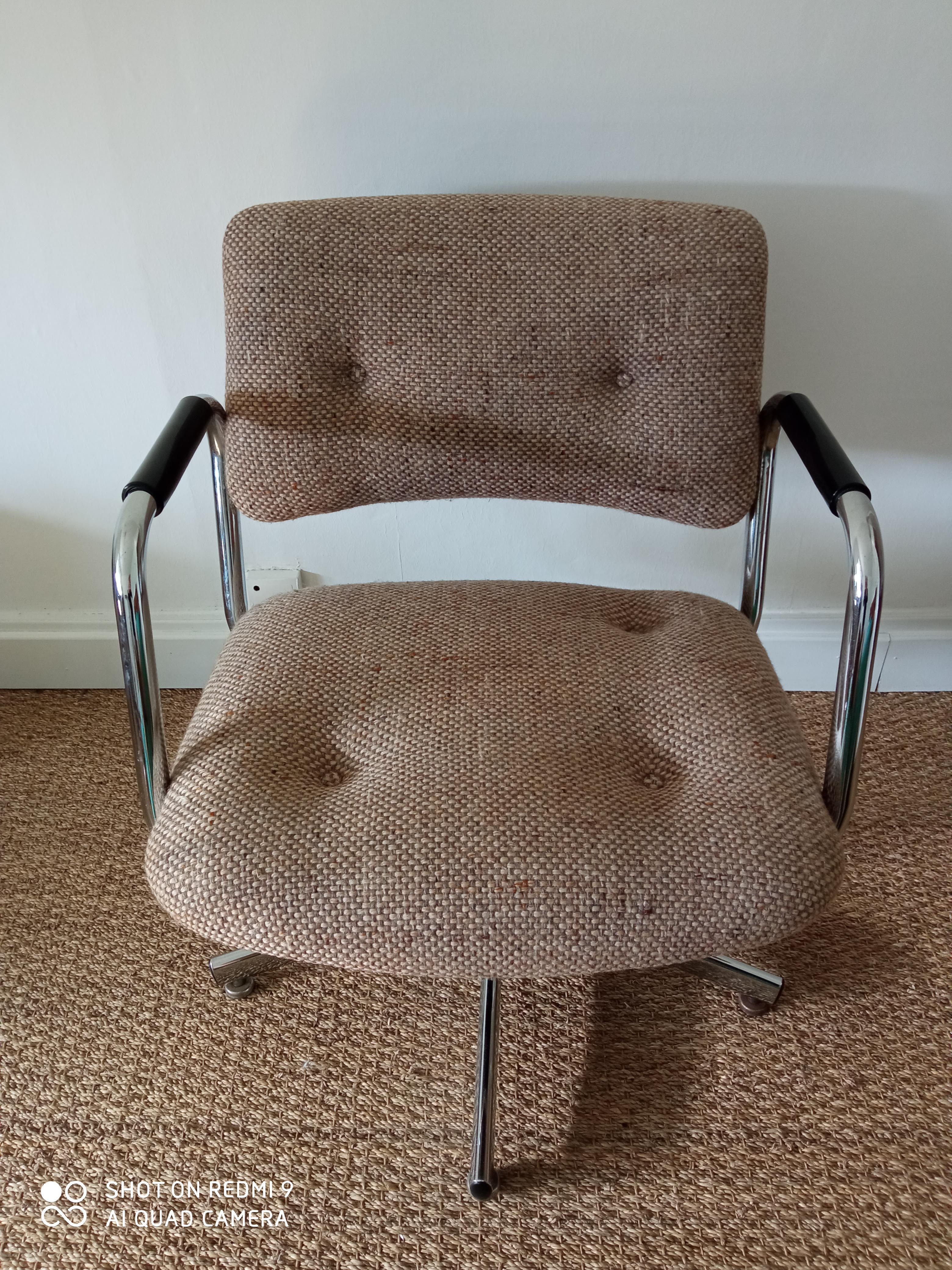 Fauteuil de bureau vintage steelcase années 70