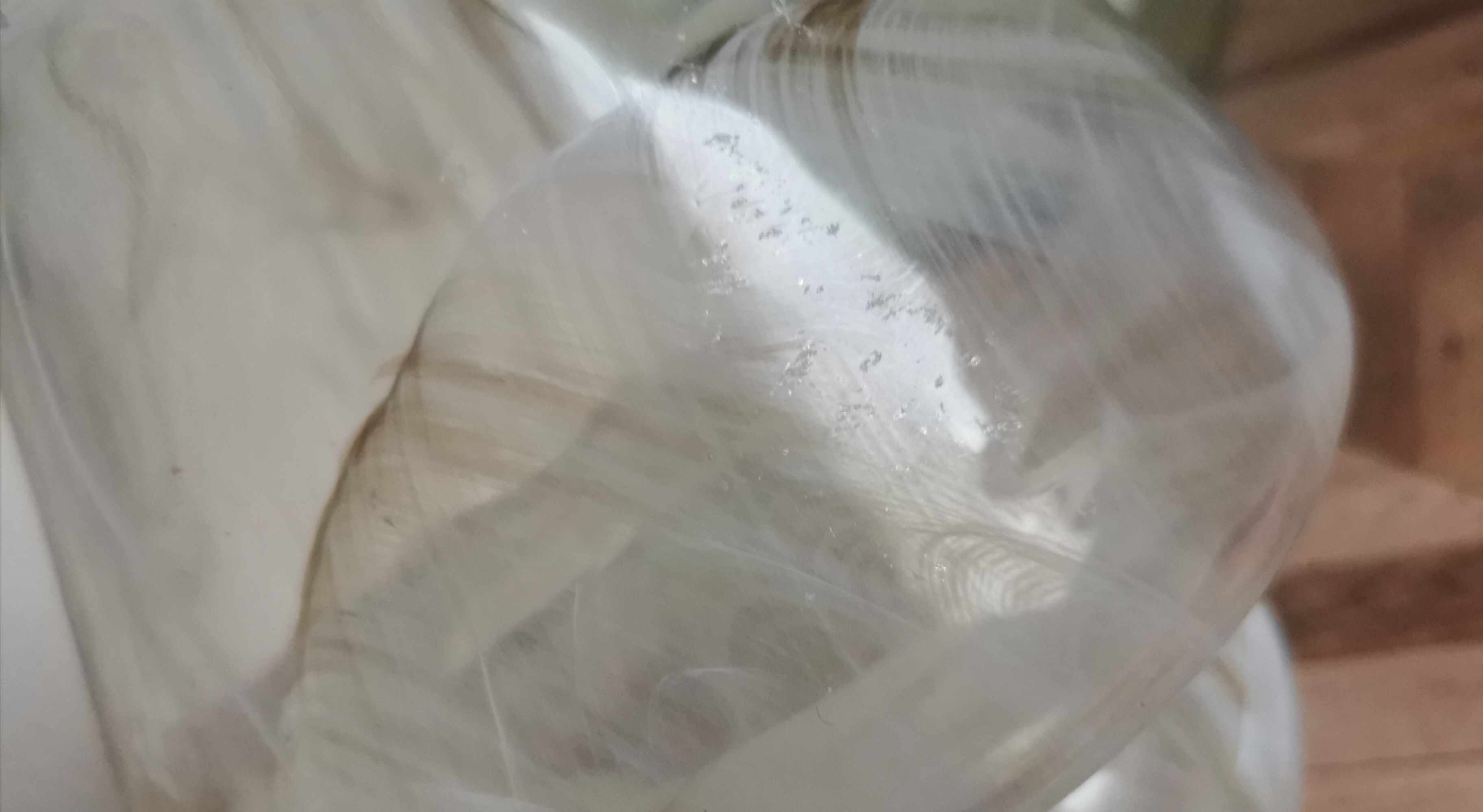 Vase mushroom marbled glass