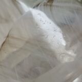 Vase champignon verre marbré