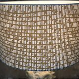Neoclassical lamp face of the god Pan on Mount Altuglass and 50'S gold metal