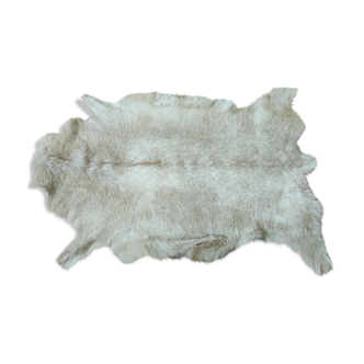 Vintage carpet goat skin 86 cm X 113 cm