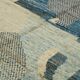 Handwoven Turkish Rustic 275 cm x 365 cm Blue Wool Carpet