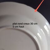 Trio of Longchamp plates/dishes 1930/40, country flowers