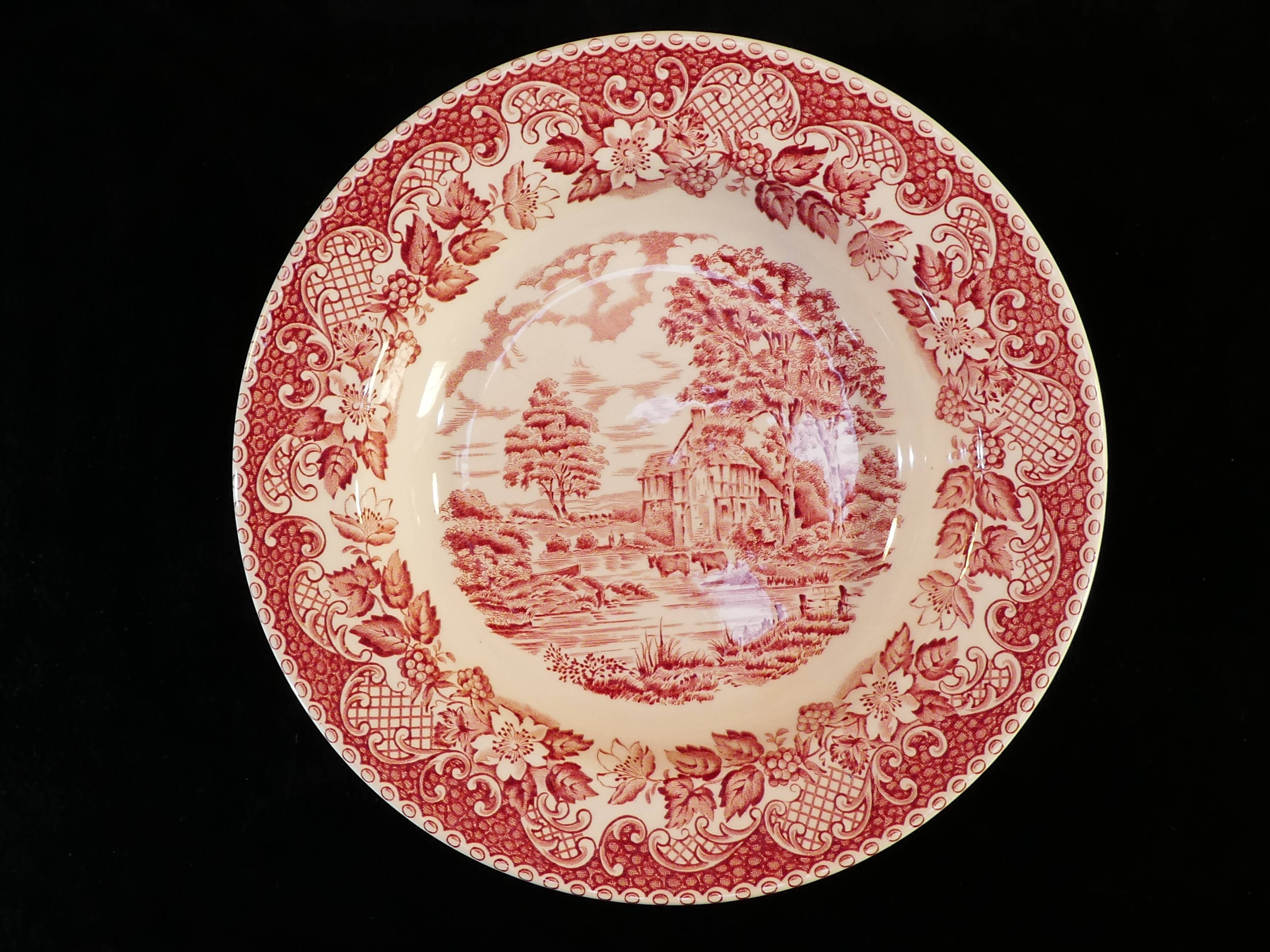 6 assiettes creuses barrats staffordshire made in england elizabethan